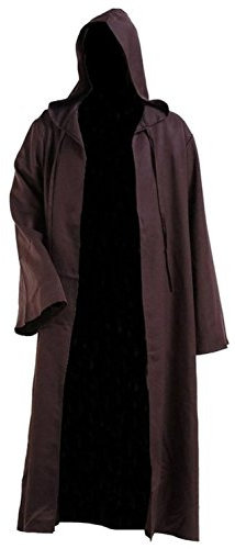 Herren Cape Ritter Fantasie Cosplay Kostüm Erwachsene EU-Größen, Braun