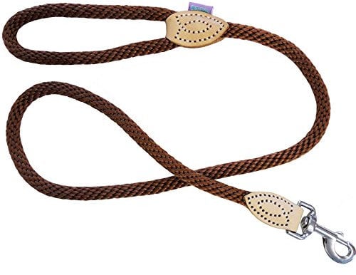 The Dog Company Dog & Co Soft Touch Rope Trigger Dog Lead, 1.4 x 120 cm, Brown