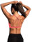 icyzone Yoga Sport-BH Damen Bustier mit Gepolstert - Atmungsaktiv Ohne Bügel Sports Bra Top (S, Fusion Coral)