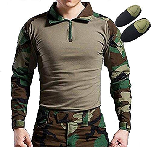 HANSTRONG GEAR Tactical Hunting Military Long Sleeve Shirt with Elbow Pads WL(M)