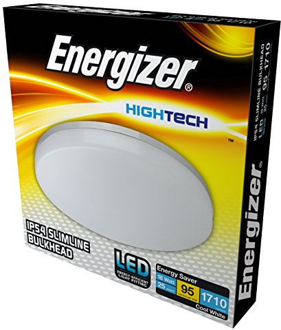 Energizer LED Slim Line Indoor/Outdoor Ip54 Bulkhead, 18 W, White