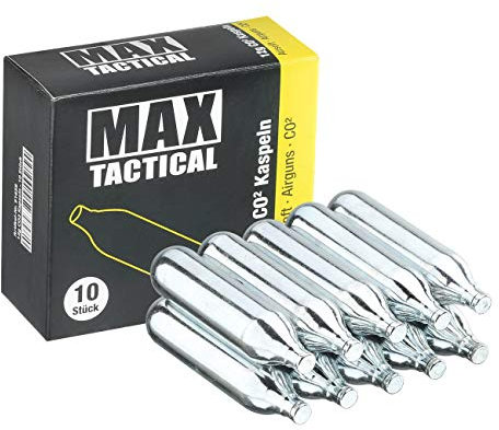 MAX Tactical CO2 Kapseln, 10 Stück je 12g