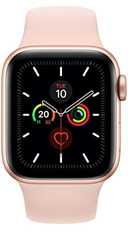 Apple Watch Series 5 (GPS, 40 mm) Aluminiumgehäuse Gold - Sportarmband Sandrosa