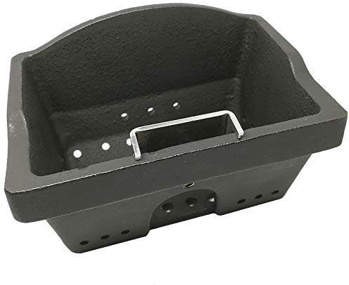 Easyricambi Braciere cestello in ghisa per Stufa a Pellet per Modelli MCZ e CADEL Altezza Totale 97mm Larghezza Bocca 115x73mm