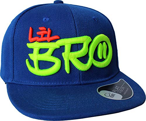 Baddery Kinder Cap : Lil' Bro - Kappe Jungs Cappy Jungen Sport Mütze (One Size)