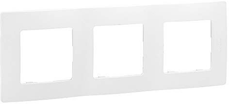 Plaque Niloé, 3 éléments, blanc (Legrand 665003)