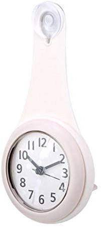 HERCHR Bathroom Clock Shower Clock,Waterproof Silent Wall Bathroom Small Digital Clock with Hanging Shower Rope for Kitchen,4.1×1.8×8.7 inch