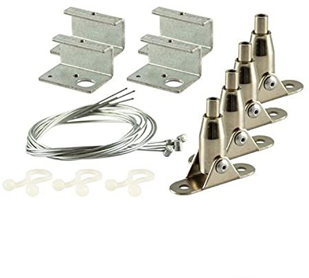Baldachin, Deckenmontage, 4er Set für LED Panel UGR<16 Line, verzinnt