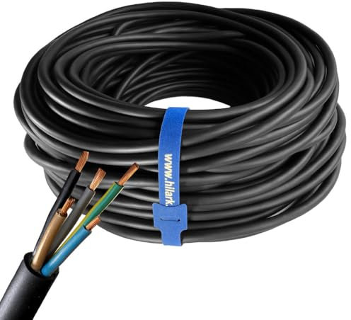 Cavo H07RN-F 5 x 1,5 (5g1,5 mm2), cavo da 15 m, cavo da cantiere, industria cavo adatto per esterno