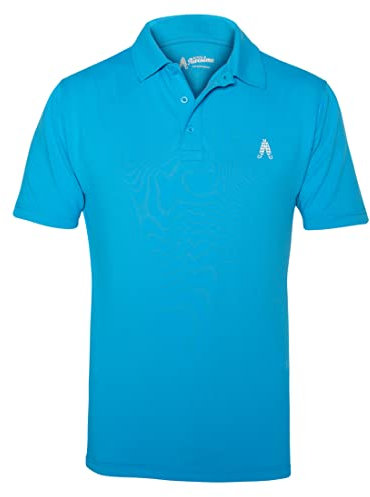 Royal & Awesome Blue Golf Polo Men, Mens Blue Golf Shirt
