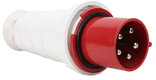 Prise Industrielle, Prise Murale, 380-415V 125A Connecteur Industriel 3P+N+E 5 Broches Prise D'alimentation IP67 étanche pour L'aviation Câbles d'alimentation