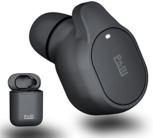 P&LLL Bluetooth Mini Single Earbud Wireless Headset 8Hrs Playtime Noise-Canceling In-Ear Phone with Hands-Free Mic for iPhone, Samsung, Android Cars