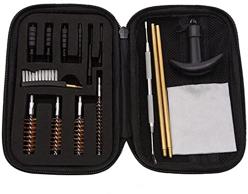 Tiardey Universal Handgun Cleaning Kit.22.357.38,9mm.45 Calibre Pistol Cleaning Kit Bronze Bore Brush And Brass