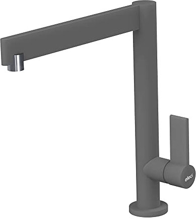 Elleci Rubinetto Miscelatore Cucina Monocomando Canna Girevole Tema Keratek Plus 99 Grigio Light Grey MKKTEM99