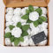 ROYALLATO 20PCs White Roses, Artificial Roses, Artificial Flowers, Fake Roses, Artificial Foam Roses, for DIY Wedding Bouquets, Valentine’s Day, Home Decor, Arrangements Party Baby Shower Decorations