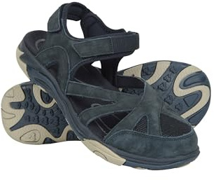 Mountain Warehouse Sussex Womens Covered Sandals - Wolverine Suede, Phylon Midsole, Rubber outsole Ladies Footwear - Spring Summer, Beach, Walking & Outdoors Navy Adult Shoe Size 5