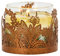 PartyLite Kerzenhalter im Glas – goldene Vorderseite Kerzenhalter Accessoire Heimdekoration