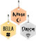 Hundemarke mit Gravur | Personalisiert Hundeanhänger mit Name | Tiermarke für Hunde und Katzen | Tier Namensschilder für Halsband | Katzemarke ID tag inkl. 2 Kostenlose Ringe