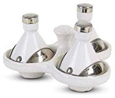 Tajine mini blanc avec métal 3 pièces