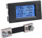Greluma 1 Pezzo DC 6.5-100V 100A Display LCD Digital Current Voltage Power Energy Meter Multimetro Amperometro Voltmetro, 4 in 1 Digital Amp Volt Watt Kwh Meter Tester Gauge con Shunt