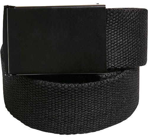 Build Your Brand Unisex Gürtel Canvas Belt black/black one size