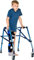 Leichter Gehwagen, faltbare Gehhilfe mit Rädern und rutschfestem Fußpolster, höhenverstellbarer Rollator Walker (Color : B)
