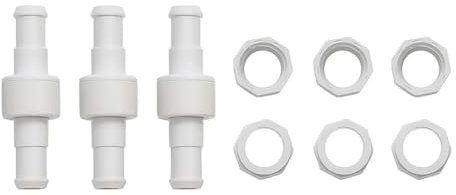 POFET 3 Juego de Adaptadores de Manguera Limpiafondos D20 Compatible con Zodiac Polaris 280, 380, 180 - Recambios para Limpiafondos