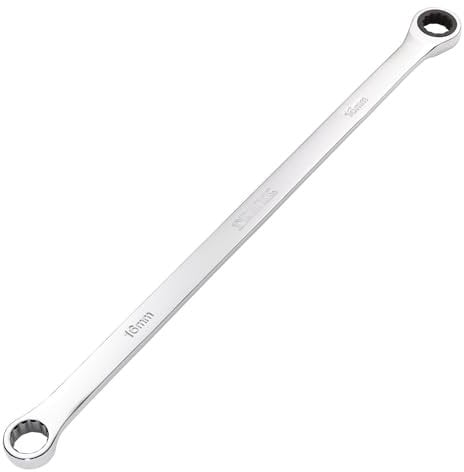 Draper 27773 HI-TORQ Metric Extra-Long Double Ring Ratchet Spanner, 16mm