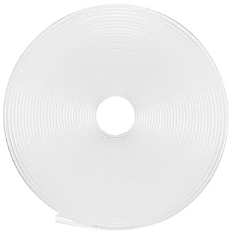 Unifizz Schrumpfschlauch, 10 mm Durchmesser, 16 mm flache Breite, 2:1 Verhältnis, Schrumpfschlauch, Kabelmuffe, 5 m, transparent