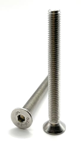 Vis M5x50 mm Tête Fraisée BTR en acier INOX A2 | Ø 5x50 mm - M5 x 50mm | FHC à 6 pans creux (clé allen) ISO 10642 / DIN 7991 | Vis inoxydable A2 (V2A/304) : LOT DE 50 Pcs - Premium Fixation