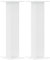 ** vidaXL White HiFi Speaker Stands - Floor Standing Audio Speaker Holders with Engineered Wood - 95 cm High, Hollow Design for Sand Fill