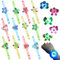YESLUSY Spinner Leuchtarmbänder Fidget, 12 Stück LED Armbänder Leuchtspielzeug, LED Blinkende Armbänder, Leuchtspielzeug Kinder, Mitgebsel Kindergeburtstag Gastgeschenke