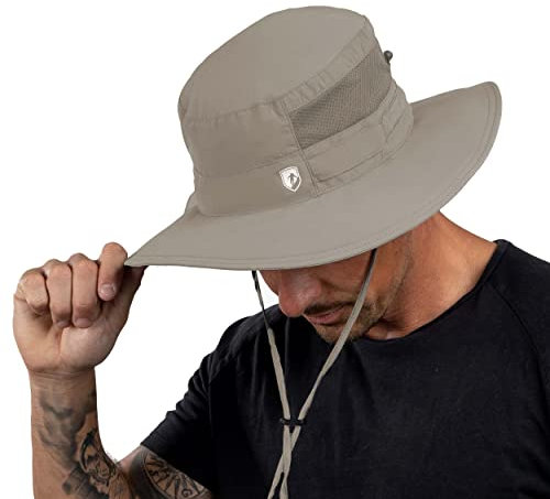 ALPIN LOACKER Outdoor Sonnenhut mit UV Schutz I Premium Wanderhut für Outdoor und Bergsport aus recycelten Materialien I Outdoor Hut Herren & Damen, Beige XL