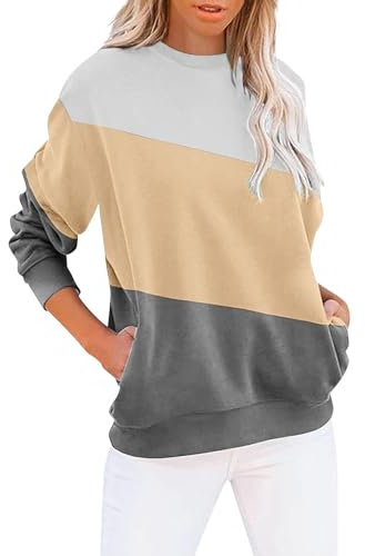 Sweatshirts für Damen, Rundhalsausschnitt, lange Ärmel, Pullover, Tops, Grafik, Mädchenpullover, übergroß, leicht, Kapuzenpullover, Fleece, Herbstkleidung, D-gelb, XXL