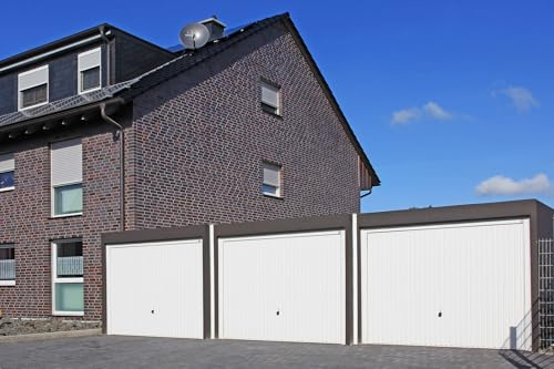 Fugenblende, Abdeckleiste, Fertiggarage, Fugenabdeckung, PVC, Klemmprofil, 3 m, Original Ersatzteil (Eckblende 80 x 30 mm - Weiß)