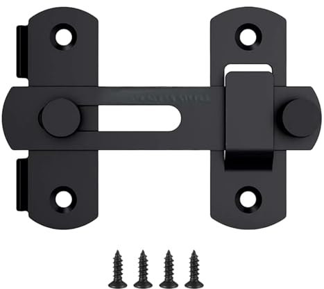 Scheunentürschloss, robustes Klappschloss, 180 Grad Torschloss, Sicherheitstürschloss für Badezimmer, Außenbereich, Gartentore, Scheunentor, Schiebetüren