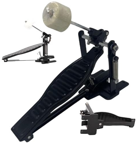 Trommelpedal, Bass -Drum Pedel mit Schläger, Aluminiumlegierung Drum Pedal, 6x8x7 Kick Drum Pedal, Ersatzbasspedal, langlebige Drum -Accessoires, Kick Drum Pedal