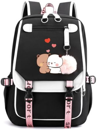 Nesthome Bubu and Dudu Love You Funny Gift Hoodie,Sehr Geeignet für Die Schule, die Reisen Damen Freizeitrucksack Teenager Schule Bag