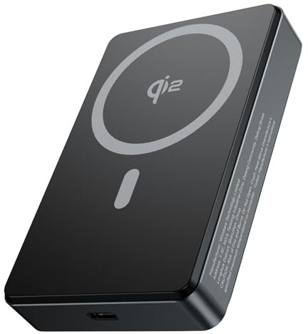 Minthouz Magnetic Power Bank,10000mAh Qi2 Certified Wireless Portable Charger,20W Fast-Charge Air Travel PowerBank,Compatible with 16/15/14/13/12/Pro/Pro Max Series,Samsung,Air Pods
