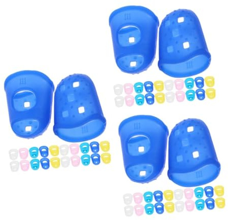DIYEAH 3 Sätze Silikon- Schutz Finger-handgelenk-wettkampfbrett Daumennägel Saiteninstrumente Fingerspitze Fingerlos Finger Für Finger Hacken Tipp Kieselgel 40 Stück * 3