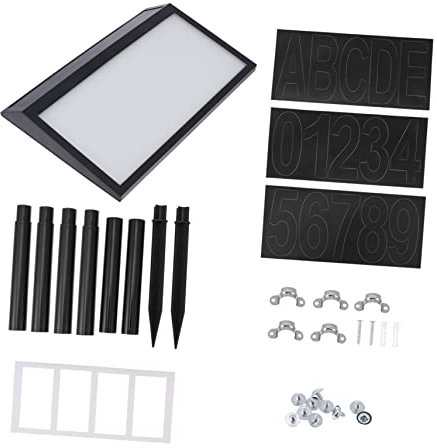 Tofficu Solar Hausnummernleuchte Mit Led Leuchtbuchstabe Hausnummernschild Als Adressschild Und Robust Installieren Bedienen