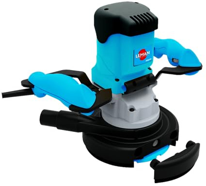 LEMAN POB180 Levigatrice per calcestruzzo 180 mm, motore 1900 W, velocità variabile 500-3000 rpm, sistema di aspirazione integrato