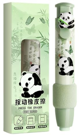 Versenkbarer Radiergummi, Einziehbarer Radiergummis Für Kinder Niedlicher Cartoon Panda Radierer Schulsachen Für Kinder Jugendliche Erwachsene