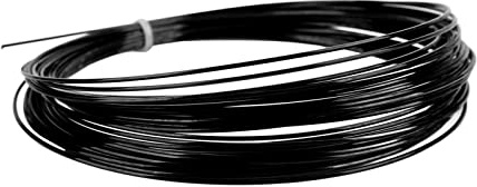 ZJchao da Tennis Esagonale, Corda da Tennis, Stringa di Esagonale, Corda da, Filo da con Diametro di 1,24 Mm, Resistenza all'Usura per 12 M, 39,4 Piedi, Professionista per Il (Black)