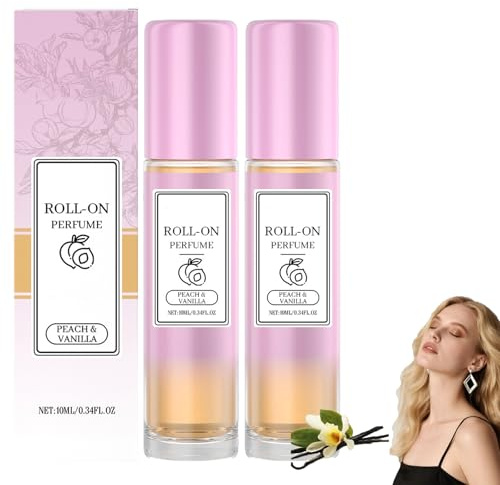 Profumo da donna, profumo roll-on, fragranza rinfrescante a lunga durata con note floreali e fruttate, comodo da trasportare, affascinante fragranza femminile, profumi delicati (2pcs jasmine)