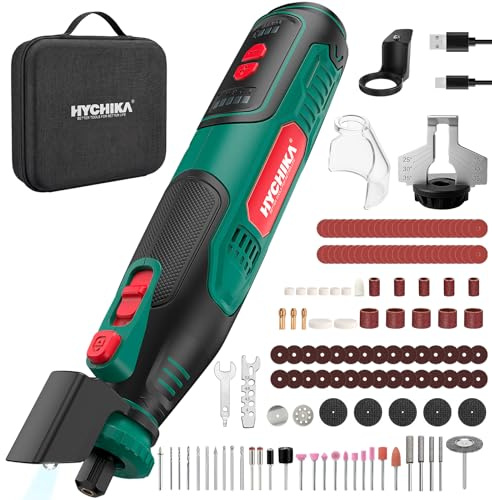 HYCHIKA Utensile rotativo cordless 8V 2,0Ah batteria più grande