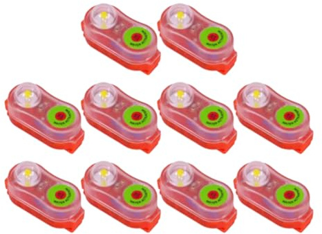 Ehaosea 10 luci LED di emergenza per giubbotto salvagente attivate 'acqua, per sopravvivenza acquatica, colore arancione