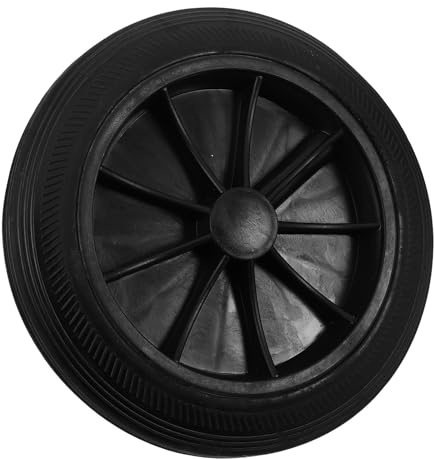 GATHINESS 240l Outdoor Wheelie Bin Wheels Replacement Garbage Can Wheels with Heavy Duty Rubber Material and Reinforced Design for Enhanced Durability on Rough Surfaces in Streets