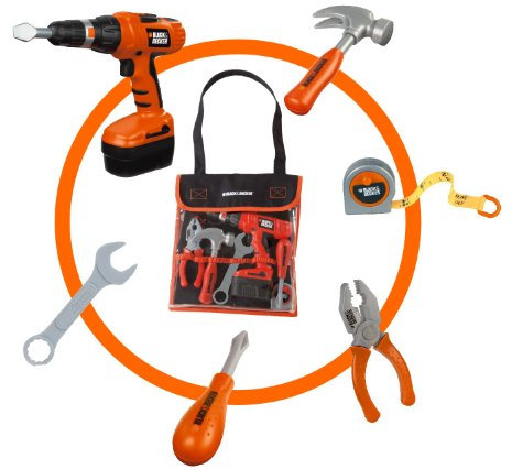Simba Smoby Black und Decker Werkzeugtasche