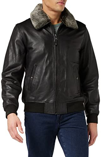 SCHOTT Lc930d Giacca, Marrone (Brown), (Taglia Produttore: Small) Uomo